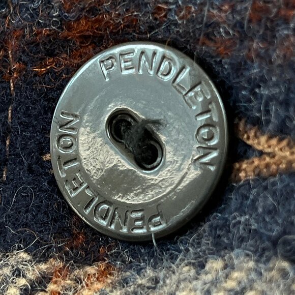 Pendleton Wool Plaid Coat Jacket Vintage USA Medium - Picture 6 of 8